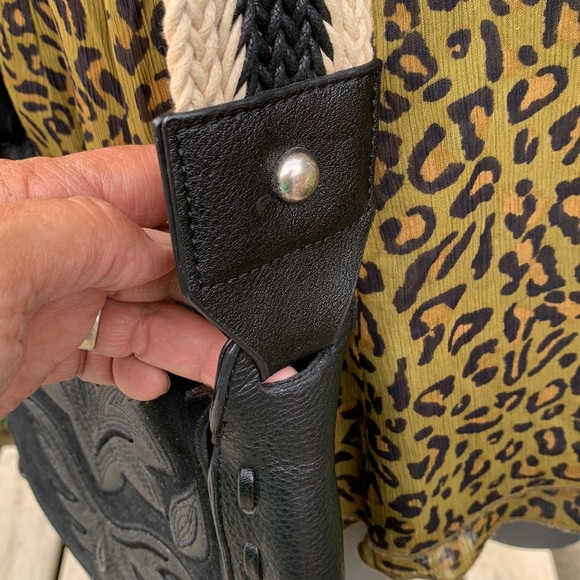 Sam Edelman Emma Crossbody Leather Satchel Purse - Western Style - Picture 7 of 16